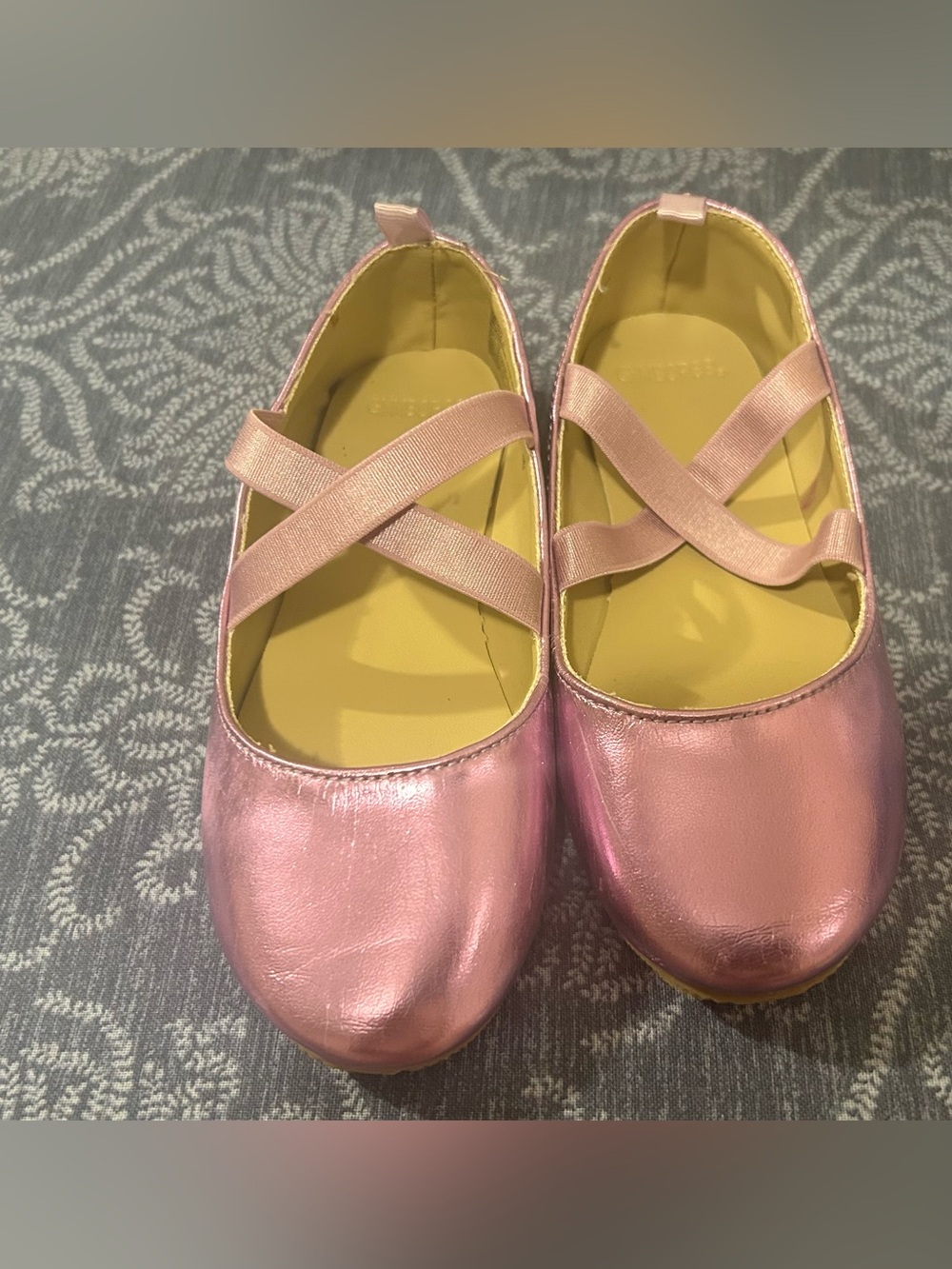 Bundle & save size 11 Metallic Purple Ballet Flats w/ Crisscross Elastic Straps